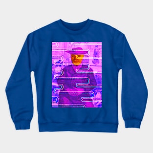 Portrait of Père Tanguy by Van Gogh (Remix by SABRE) Crewneck Sweatshirt